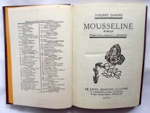 Mousseline roman by Thierry Sandre 1932 French Paris antique old book France - Picture 1 of 5