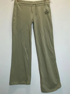 BCBGMaxazria sweatpants Women's L Green Vintage Unequal Length High Low Ankle - Picture 1 of 21