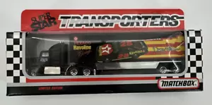 Matchbox 1992 super star transporters Texaco Halvoline Davey Allison (Cart) - Picture 1 of 7