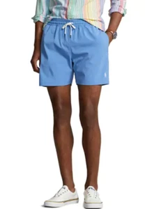 NEW W TAGS Polo Ralph Lauren Men's 5.75 Traveler Classic Swim Trunks, Blue - Picture 1 of 2