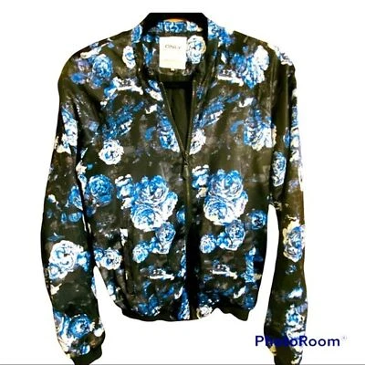 Chaqueta Bomber Floral Ligera Sedosa/Satinada UE Talla 34/*US XS (2,4,6) Foto 1 de 4