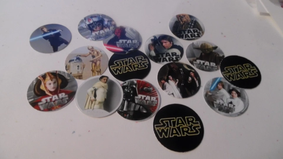 Imágenes de tapa de botella de una pulgada precortadas Guerra de las Galaxias envío gratuito Foto 1 de 1