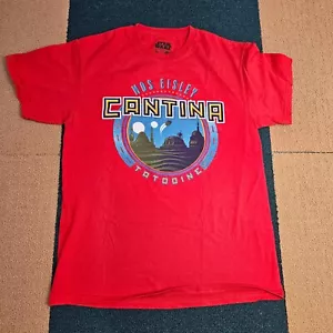 Star Wars Mos Eisley Cantina Tatooine Medium Red T-Shirt Adult Graphic V8a - Picture 1 of 7