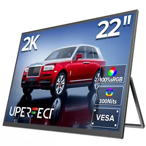 Open | 22" Portable Monitor Laptop Monitor USB C 2560x1440 2K Gaming Monitor - Picture 1 of 7