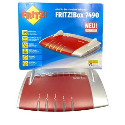 AVM FRITZ!Box 7490 - VDSL/ADSL | WiFi (Mesh) Gigabit Router Deutsche Version G3 - Bild 1 von 4