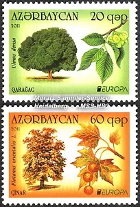 Aserbaidschan Azerbaijan Europa CEPT 2011, Wald, 1 Satz ** kmpl. (postfrisch) - Bild 1 von 1