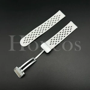 Correa de reloj de goma de silicona 20 22 mm S magnética liberación rápida se adapta a Huawei blanca - Imagen 1 de 3