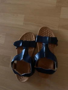 Ortho-Sun-Ergonom. Leder -Sandalen blau Gr. 41 - Bild 1 von 2