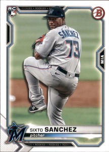 2021 Bowman #13 Sixto Sanchez RC Rookie Marlins
