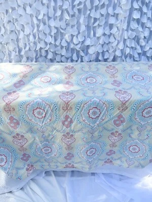 Pottery Barn Kids Yellow Paisley TWIN DUVET COVER BOHO 100% Cotton **FLAW** - Image 1 of 4