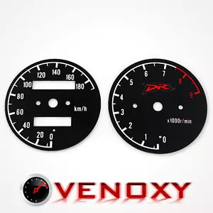Suzuki DR 800 BIG KM/H Aftermarket Instrument Cluster Black Gauge Faces - Foto 1 di 1