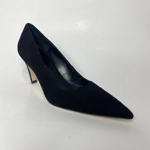 Good American The Icon Pumps Größe 9 schwarz Wildleder spitz zulaufender Absatz Büro - Bild 1 von 10