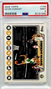 Kevin Durant 2008-09 Topps 2nd Year Card Supersonics PSA 9 Mint Low Pop  - Picture 1 of 2