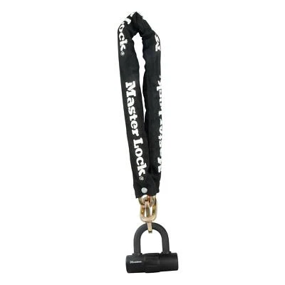 Master Lock Chain With Mini U-Lock 10mm X 90cm 8234 Black - Image 1 of 4