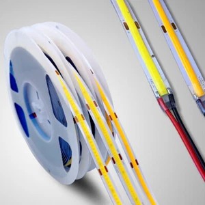 12V 24V Cob High Density Premium LED Strip Flexible tape White Warm Nature White - Picture 1 of 11