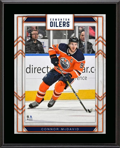 Connor McDavid Edmonton Oilers 10.5" x 13" Sublimated Player Plaque Cover