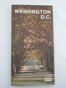 Washington DC 1980 U-Bahn offizielle Autobahn Straßenkarte Marion Barry - Bürgermeister - Bild 1 von 7