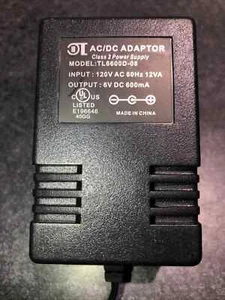 OL 6V  AC Power Supply AC DC ADAPTOR   Model  TL6600D-08 - Picture 1 of 1