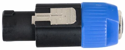 PRONOMIC Professioneller Adapter von 6,3mm Klinke Buchse auf Speakon-kompatiblen Stecker