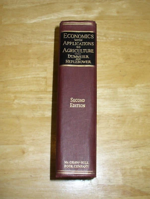Economics with Applications To Agriculture 2nd Edition 1940 - Image 1 of 4