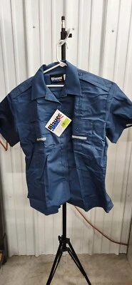 Nuevo: Camisa Uniforme Azul Francés Manga Corta Para Mujer Azul/Policía 8755WX Foto 1 de 4