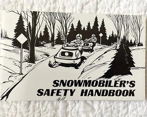Snowmobiler's Safety Handbook -1978 English French francais Supplemental Manual - Picture 1 of 6