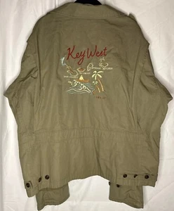 RARA Chaqueta Polo Ralph Lauren Para Hombre Key West Bordada Oliva XXL Franela Forrada - Imagen 1 de 6