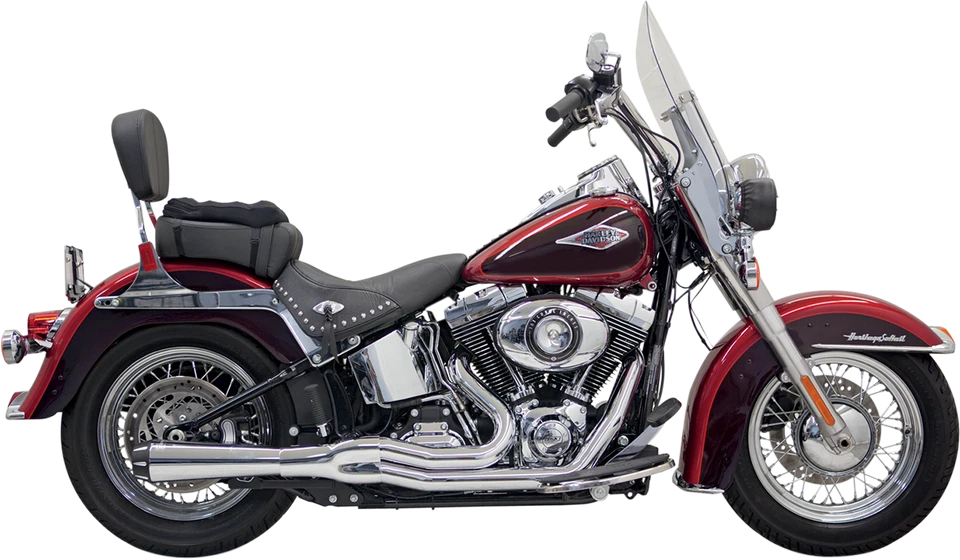 Escape Bassani Mega Power, cromo corto Harley Softail FXS/FLS 1986-2017 1S12R Foto 1 de 1