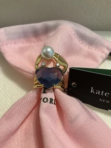 Kate Spade New York Sea Star Heart Crab Statement Ring w/ KS Dust Bag New - Picture 1 of 16
