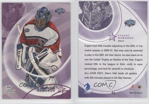 2002-03 ITG Be A Player All-Star Edition Evgeni Nabokov #63