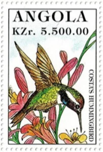 [OOS] Angola #Mi1047 MNH 1996 Costa Hummingbird [958d] - Picture 1 of 1