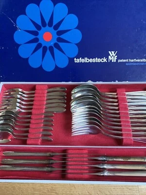 WMF Innsbruck Besteck 90er versilbert 6 Personen 30 Teile guter Zustand  - Bild 1 von 4