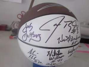 LSU BASKETBALL SIGNED BY 21 ALUMNI 2000 SWEET 16 STANLEY HI-C ETHAN ++ NIB 🐯 - Picture 1 of 17