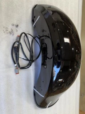 OS&D Advanblack Vivid Black Holeshot Chopped Rear Fender For '09-'23 HD Touring - Image 1 of 4