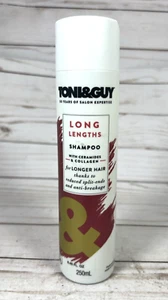 Toni & Guy lange Längen längeres Haar Shampoo mit Cermiden & Kollagen 8,45oz - Bild 1 von 3
