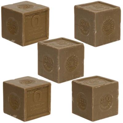 MAISON DU SAVON Savon de Marseille - 5 x 300g - Französische Seifenwürfel aus Bio Olivenöl
