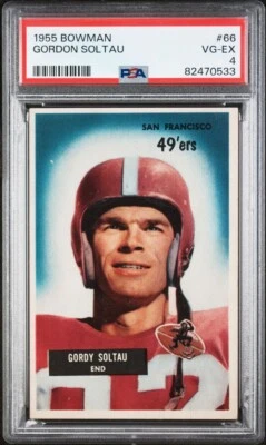 1955 Bowman GORDON SOLTAU #66 PSA 4 VG-EX - Image 1 of 2