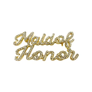 Pin Estrás - Dama de Honor - Dorado - Imagen 1 de 1