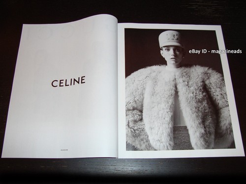 CELINE Rivista 4 pagine STAMPA ANNUNCIO INVERNO 2024 TESS BREEDEN Hedi Slimane