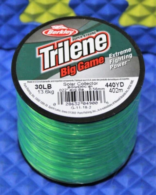 Berkley Trilene Big Game Solar 1/4 LB Spools Mono. BGQS CHOOSE YOUR LINE WEIGHT - Image 1 of 3