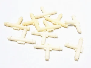(10) WEATHERHEAD 1903 1/4" Tube ID 3 Way Tee Plastic Fitting 1/4" x 1/4" x 1/4" - Picture 1 of 7