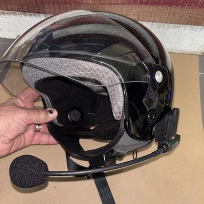 Harley Davidson Women's Size M Diva DOT Gloss Black 3/4 Motorcycle Helmet A5047 - Image 1 of 4