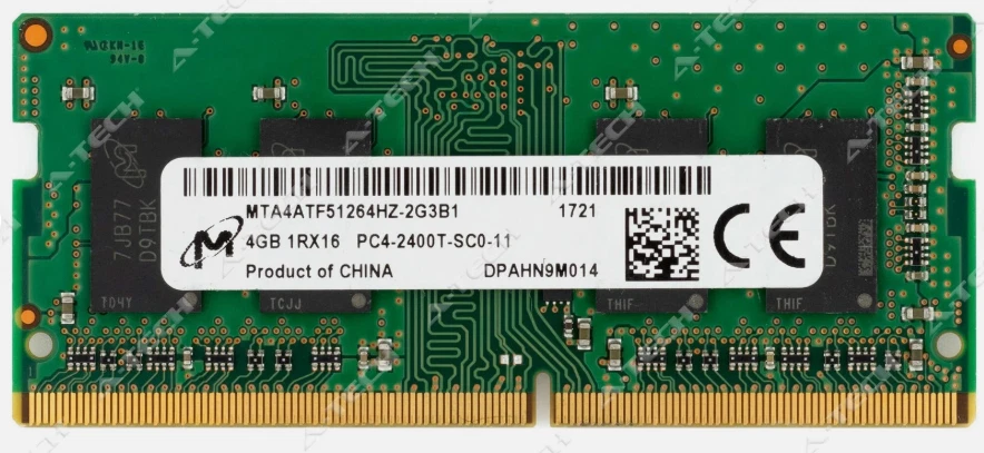 Micron 4GB DDR4 2400 MHz PC4-19200 SODIMM Laptop Memory RAM MTA4ATF51264HZ-2G3B1 - Image 1 of 1