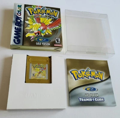 Pokemon Gold Boxed NTSC USA Nintendo Game Boy Color New Battery Genuine VGC - Image 1 of 4
