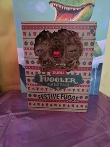 Fuggler Ugly Monster FESTIVE FUGGS Edition 9"  Reindeer Green Button NEW RARE - Picture 1 of 4