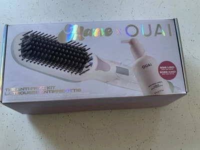 MANE x OUAI Anti-Frizz Heated Straightening Brush Hair Value Set - Open Box. - Image 1 of 3