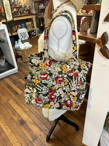 Vera Bradley Poppy Fields Large Purse/Handbag. Retired Pattern, Pockets - Picture 1 of 6