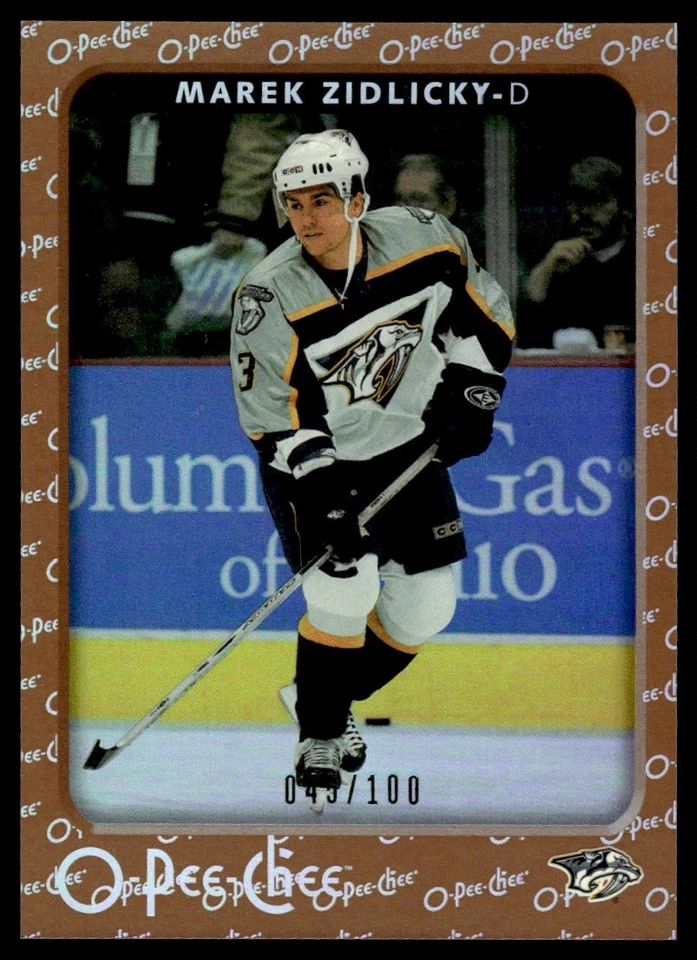 2006-07 O-Pee-Chee Rainbow Marek Zidlicky 043/100 Nashville Predators #277 - Image 1 of 2