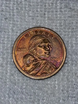 2000 P Sacagawea Dollar Beautiful Natural Toning On A Circulated Coin Stunning! - Image 1 of 4