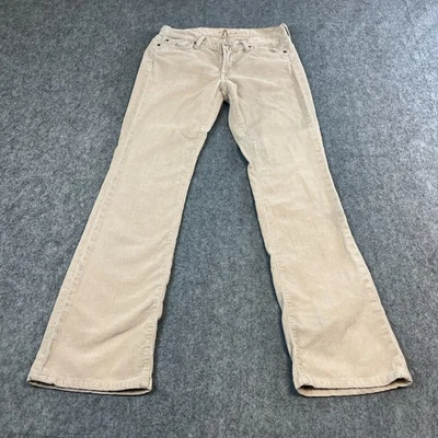 7 For All Mankind Womens Jeans Bootcut Flare 27 30 Low Rise Beige - Image 1 of 4